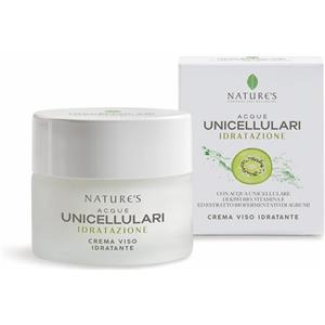 BIOS LINE SpA Nature's Crema Viso Idratante 50ml - Idratazione con Acqua Unicellulare di Kiwi bio e Acido Ialuronico