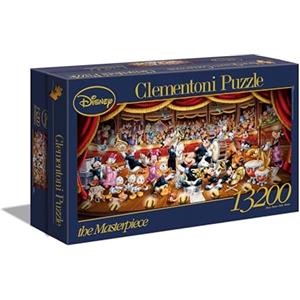Clementoni - Disney Special Series Puzzle 13200 Pezzi per Adulti e Ragazzi, Illustrazione Disney Orchestra The Masterpiece, Idea Regalo, Made in Italy, 291x134 cm, 38010