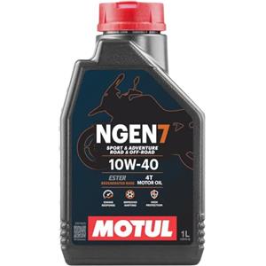 MOTUL NGEN 7 10W40 Olio motore Moto 4T NGEN7 Olio 4 tempi Sintetico con Tecnologia Sostenibile ed Esteri sintetici Motul con Specifiche ASO MA2 (2023), ottima alternativa ecologica al 7100 (1L)