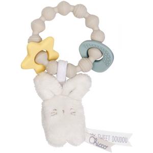Chicco My Sweet Doudou Bunny - Gioco Anello Morbido per Dentizione a Forma di Coniglietto