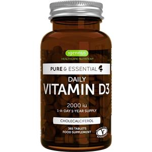 Igennus Healthcare Nutrition Vitamina D3 2000 UI, 50 μg, Formula Pulita, Integratore, Colecalcifero