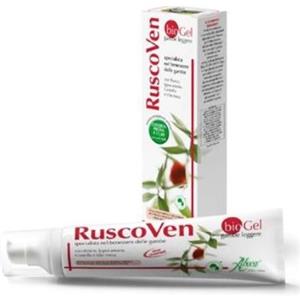 Aboca RuscoVen BioGel 100ml - Gel Cosmetico Biologico per Gambe Leggere con Rusco, Ippocastano e Vite Rossa