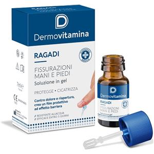 PASQUALI Dermovitamina Ragadi Gel Mani e Piedi 7 ml - Cicatrizzante con Effetto Barriera