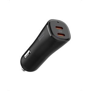 Spigen ArcStation Essential 50W Caricatore Auto USB C Rapido [2 Porte & Compatto] Caricatore Accendisigari PPS, PD/QC 3.0 50W Compatibile con iPhone 17 17e 16 15 14 13 & Samsung S26 S25 Pixel 10 ecc.