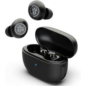 JLab Go Pop ANC Auricolari Bluetooth ANC, 24+ h di autonomia, IP55 resistenti al sudore, microfono, chiamate chiare e connessione multipoint, Nero