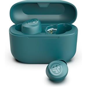 JLab Go Air Pop+ Cuffie Bluetooth In Ear Piccole, Auricolari Senza Fili, 35H+ di Autonomia, IP55 True Wireless Earbuds con Microfono, Applicazione, Multipunto BT, Custodia Ricarica, Verde Acqua
