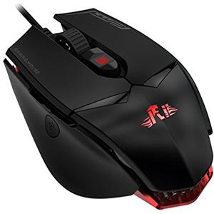 Rii Gaming M01 Laser - Mouse Professionale programmabile, 12.000 DPI, retroilluminato a LED (16.8 Milioni di Colori), da Gioco, cablato