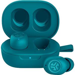 JLab JBuds Mini True Wireless Earbuds, auricolari in-ear Bluetooth con microfono, auricolari senza fili, auricolari TWS Bluetooth con microfono, custodia di ricarica USB, Dual Connect, suono EQ3, Aqua