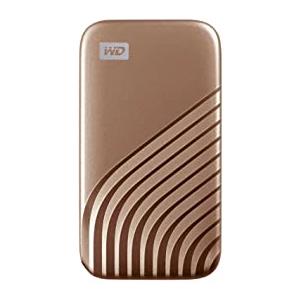 Western Digital WD My Passport SSD, 500GB SSD portatile con tecnologia NVMe, USB-C, con velocità fino a 1050 MB/s, funziona con PC, Xbox e Playstation, Resistenza a cadute da 2 metri, Oro