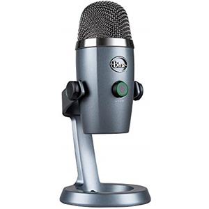 Logitech G Blue Yeti Nano Microfono USB Premium per Registrazione, Streaming, Gaming, Podcast su PC e Mac, Mic a Condensatore, Effetti Blue VO!CE, Cardioide e Omni, Monitoraggio Senza Latenza - Grigio