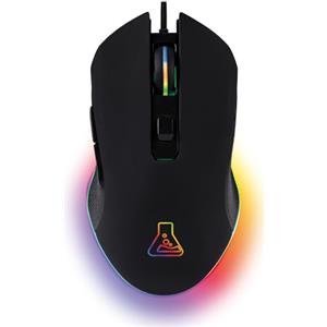 THE G-LAB Kult Helium USB Wired Gaming Mouse - Sensore ottico da 800 a 3200 DPI, retroilluminazione LED a 7 colori