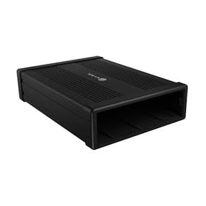 Icy Box Contenitore Esterno da 5,25 Pollici per unità Blu-Ray e Dvd, USB 3.0, Contenitore Esterno per masterizzatore Dvd, Contenitore per masterizzatore Blu-Ray, Alluminio, Nero, IB-525-U3