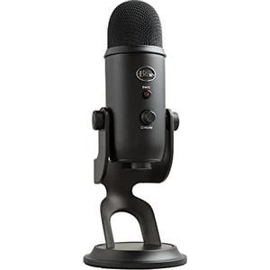 Logitech G Blue Yeti Microfono USB per Registrazione, Streaming, Gaming, Podcasting su PC e Mac, Mic a Condensatore, Laptop, Computer, Effetti Blue VOICE, Stand Regolabile, Plug, Play, Nero
