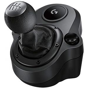 Logitech G Logitech Driving Force Leva di Cambio, 6 Marce di velocità con manopola ad H, Pomello del Cambio ‎in Vera Pelle, Sistema Montaggio Integrato, Compatibile con Volanti da Corsa G29, G920 e G923