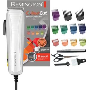 Remington Tagliacapelli, Kit Di 16 Pezzi Tra Qui 9 Pettini Diversi Colorati, Color Cut HC5035