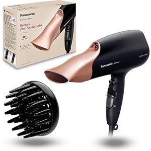 Panasonic EH-NA63CN825 Asciugacapelli Professionale 2000 W con Tecnologia Idratante Nanoe, Nero e Rose Gold