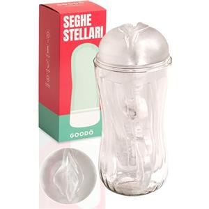 MySecretCase Masturbatore Uomo Masturbatore per Pene Realistico Vagina Finta Vagina Silicone Sexytoys Uomo Pocket Pussy 17 cm x Ø 3 cm (estendibile) in Elastomero