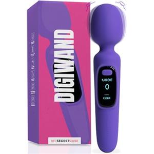 MySecretCase Stimolatore per Clitoride Magic Wand 20cm Vibratoreper Donna Grandi 10 Modalità di Vibrazioni Sexytoysys Coppia Masturbatore per Donna Vibratore Clitoride