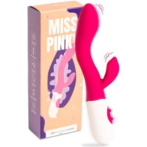 MySecretCase Vibratoreper Donna Punto G Squirting 19,5cm Vibratore Rabbit Vibratoreper Donna Grandi Stimolatore Clitoride Femminile 10 Modalità Vibrazione Sexytoysys Coppia Squirting (Fucsia)
