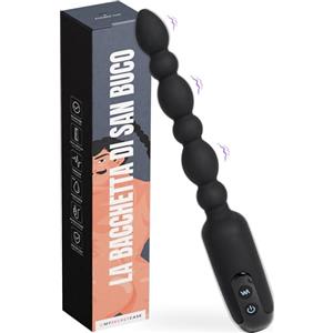 MySecretCase Palline Anali Vibranti 7 Modalità di Vibrazione Plug Anale-Dilatatore Donna in Silicone Dilatatore Ano per Uomo Anal Plug e Sexytoysys Donna Sexytoysys Coppia IPX6 Dilatatori Anali