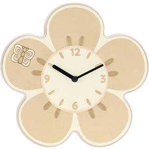 THUN, Orologio da Appendere con Fiore in Ceramica Decorata a Mano, Linea Iconic Elegance, Idea Regalo per la Casa, Ø 26 cm