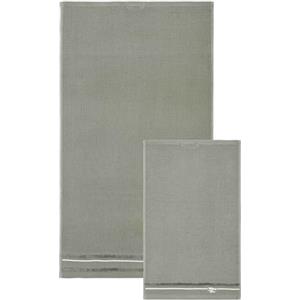 THUN Set 2 asciugamani, verde, 100% cotone, Collezione Country Bloom, t40 x 60, 60 x 100 cm