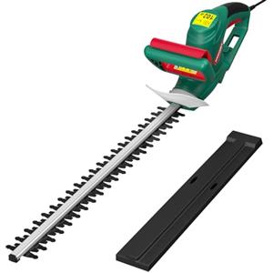 HYCHIKA BETTER TOOLS FOR BETTER LIFE HYCHIKA Tagliasiepi Elettrico con Filo 550W, Taglia Siepe Elettrico, Tagliasiepe Elettrico, Lunghezza Lama 450MM, Distanza Denti 18MM, Lame a Doppia Azione, per la Potatura di Siepi e Arbusti