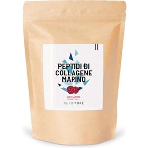 Nutripure | Collagene Marino Selvaggio in Polvere | Integratore Alimentare Articolazioni, Cura di Capelli & Unghie | Collagene Marino Idrolizzato | 310 g | 1 mese | Gusto Lampone | Made in France