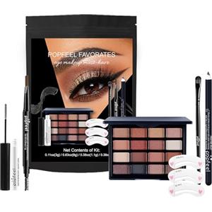 FantasyDay Set di Trucchi, FantasyDay Kit di Bellezza Cosmetici Kit per Occhi, Viso e Labbra - Natale Regalo Xmas Makeup Gift Set con Correttore, Rossetti, Lucidalabbra, Palette Ombretti, Mascara, Trousse, Fard