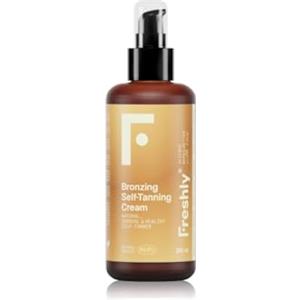 Freshly Cosmetics | Bronzing Radiance Self-Tanning Cream | Crema Autoabbronzante Naturale | 200 ml | Abbronzatura Graduale per Viso e Corpo