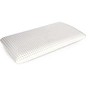 Dmora Talamo Italia - Cuscino per letto, 100% Made in Italy, Guanciale ergonomico a saponetta in Memory Foam forato, Anallergico e Traspirante, 70x39xh10 cm