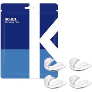 KOHEEL Bite Dentale per il digrignamento notturno dei denti, paradenti notturno modellabile, blocca il bruxismo, elimina il serramento dei denti (4 piccole)