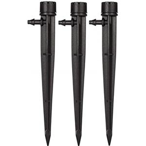 Tesmotor 50 Pezzi 360 Gradi Regolabile 8 Fori Sistema di irrigazione Micro Flusso, Kit di irrigazione a Goccia per Tubo da 4 mm/7 mm