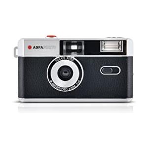 AgfaPhoto 603000 - fotocamera a pellicola riutilizzabile analogica da 35 mm. Colore nero