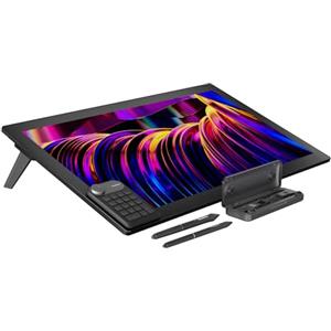 HUION Kamvas Pro 27 4K UHD Risoluzione Tavoletta Grafica con Schermo, con doppia penna PenTech 4.0 e 16384 livelli di pressione, Vetro antiriflesso di 2a generazione e schermo multi-touch per artisti