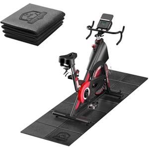 HAPBEAR Tappetino Pieghevole di Protezione del Pavimento per Attrezzature Sportive, 173cm x 61cm x 5mm, PVC ad alta densità, Tappetino Fitness Fonoisolante per Tapis Roulant,Trainer Ellittico,Cyclette
