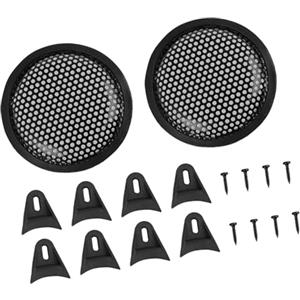 A ABSOPRO 5 Pollice Protezione Altoparlanti Auto Nero Griglia Subwoofer Copertura Rete metallico 2 Pezzi Sostituzione dell'articolo