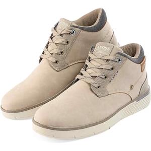 LEOSS ORIGINAL Uomo Leggero Scarpe Palestra Sneakers Elegante Sneaker Basse Scarpe Ginnastica Passeggio Sneakers MU9557-9 (Gris Taupe,44)