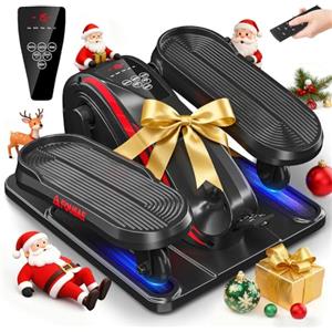 FOUSAE Ellittica Elettrico, 2 in 1 Pedaliera Elettrica con 15 velocità Regolabili e 3 modalità Automatiche, Cross Trainer da Seduti con Telecomando, Pedaliera per Anziani Silenzioso e Portatile