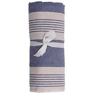 HomeLife - Telo Copridivano Copritutto Copriletto Matrimoniale Cotone Panama | Made in Italy | Telo Arredo Granfoulard Gran Foulard Traspirante Primavera Estate 260x280 cm | Bardi - Blu