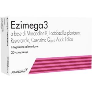 ALFASIGMA SpA Ezimega 3 - Integratore per il benessere cardiovascolare - 20 compresse