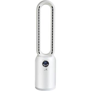 SENYA Fresh Air - Ventilatore a colonna silenzioso 2 in 1 con purificatore d'aria HEPA - Ventilatore a piantana senza pale - Oscillazione grandangolare - Telecomando incluso e 24 velocità regolabili