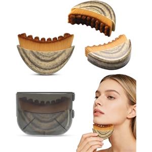 OulQinyhome Spazzola per Massaggio Facciale Linfatico Spazzola per Contorno Viso Massaggiatore per Mento e Linea Mascella Design Ergonomico Adatta alla Pelle