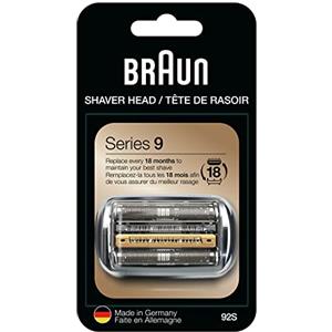 Braun Series 9 Electric Shaver Replacement Head, 92S, Compatible with All Series 9 9290cc, 9291cc, 9370cc, 9293s, 9385cc, 9390cc, 9330s, 9296cc