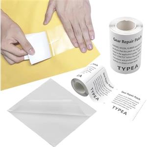 MERVYNGLYNNHUNTER 5 Pezzi Toppe Trasparenti per la Riparazione, Riparazione Materasso Gonfiabile, Toppa per Piscina, 7 x 7 cm, Transparent, per gommone, Trampolino, Divano Gonfiabile, salvagente