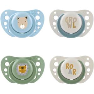Chicco PhysioForma Succhietto Air Blu, Ciuccio 2-6 Mesi, Tettarella in Silicone, Anatomico e Funzionale, Supporta la Respirazione Fisiologica, Blu, Bimbo, 4 Pezzi