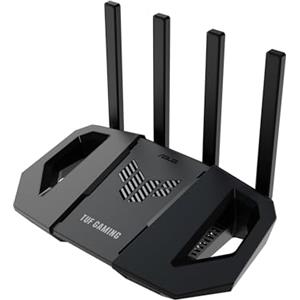 ASUS TUF Gaming BE3600, Router Dual Band WiFi 7 802.11be, Per Modem Operatore e ONT, Ethernet 2.5Gbps, Mobile Game, Mesh WiFi, Gear Accelerator, Adaptive QoS, Port Forwarding, Mobile Tethering