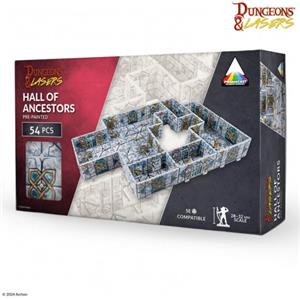 Archon Studio Dungeons & Lasers - Halls of Ancestors Terrain Set Predipinto per DND e Giochi da Tavolo