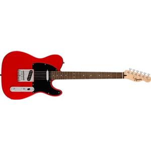 Fender Squier by Fender Sonic Telecaster, Chitarra Elettrica, Tastiera in Lauro, Battipenna Nera, Rosso Torino, Include lezioni virtuali gratuite su Fender Play