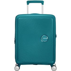 American Tourister Soundbox - Trolley S Espandibile Bagaglio a Mano, 55 cm, 35.5/41 L, Verde (Jade Green)